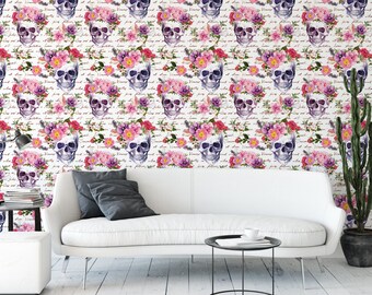 Skull Wallpaper Etsy