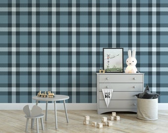 Edgy Plaid removable wallpaper geometric self adhesive wallpaper cozy temporary wallpaper G218-27