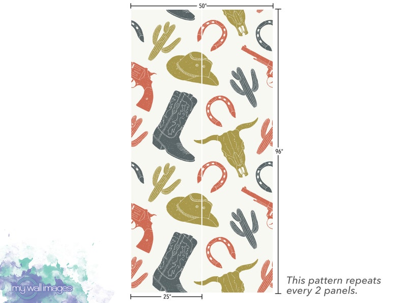 Western Wallpaper Removable Wallpaper Peel and Stick | Etsy