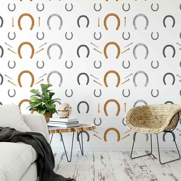 Western Simple Peel and Stick Wallpaper - Etsy