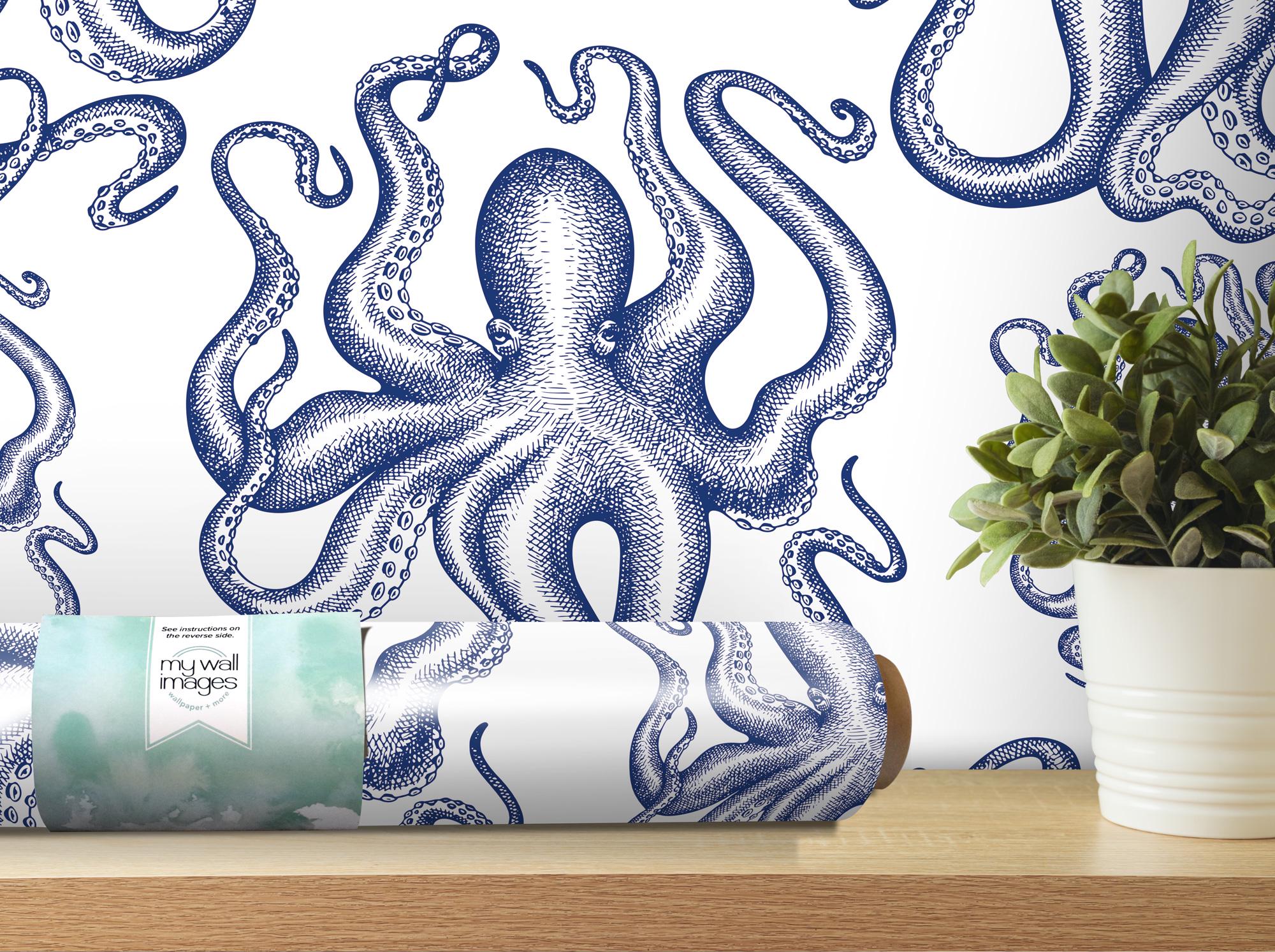 Oktopus tapete - Etsy Schweiz, image size:2000x1493