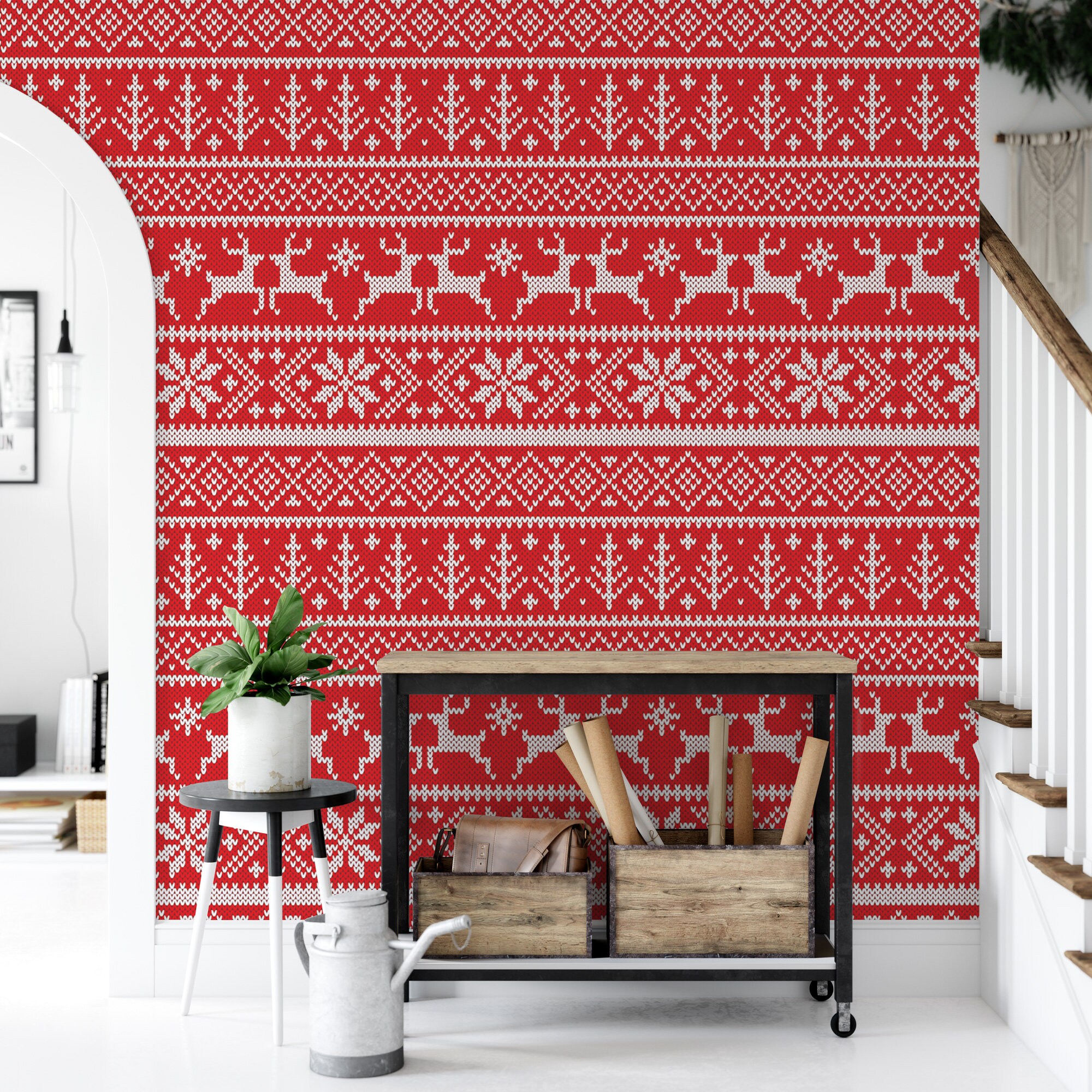 Wallpaper Peel and Stick Wallpaper Christmas Sweater Removable Wallpaper Peel and Stick Wallpaper Christmas Sweater Removable