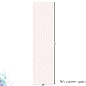 Pink Wallpaper | Delicate Pink and White Geometric Peel and Stick Mural (MW1145) image 4