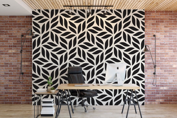 Wallpaper Peel and Stick Wallpaper Modern Abstract Black and - Etsy UK Wallpaper Peel and Stick Wallpaper Modern Abstract Black and - Etsy UK