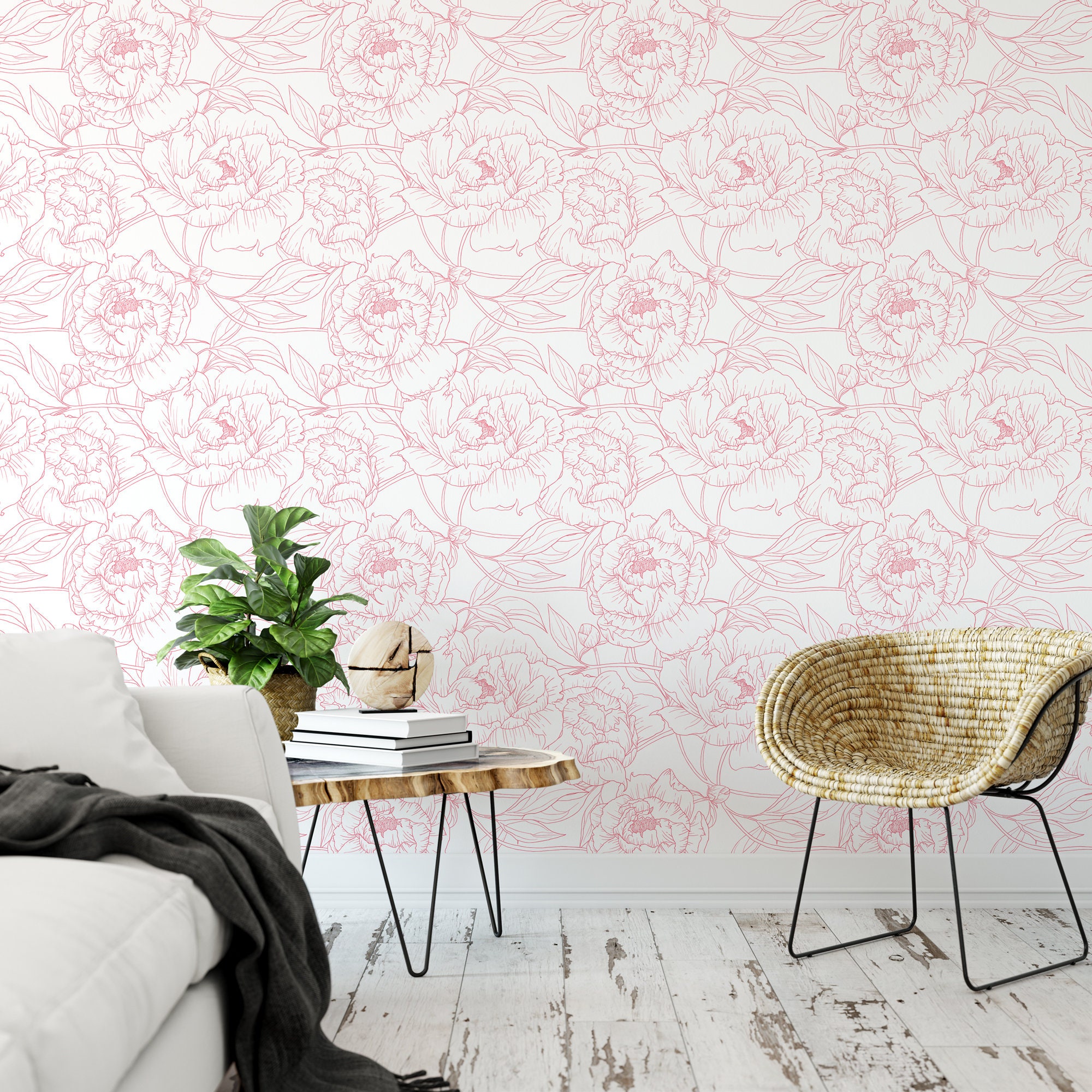Wallpaper Peel and Stick Wallpaper Blushing Pink Peony - Etsy Ireland Wallpaper Peel and Stick Wallpaper Blushing Pink Peony - Etsy Ireland