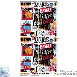 this pattern represents a basketball theme