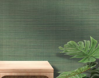 Papel de Parede Imitando Musgo e Fibra Natural | Mural de Parede com Textura de Fibra Natural (MW2140)