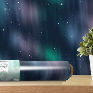 Northern Lights Peel and Stick Wallpaper | Outer Space Mural | Gamer Boys Room Decor (MW1950)