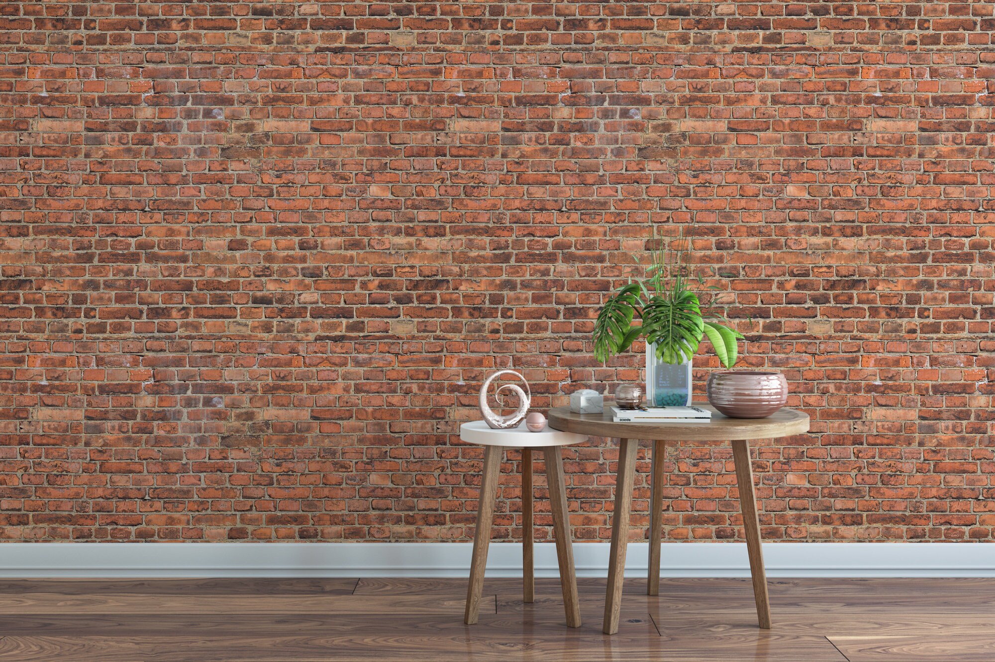 Wallpaper Peel and Stick Wallpaper Red Old Bricks Texture Etsy