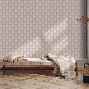 Pineapples Tan - Peel and Stick Wallpaper - Pineapple Wallpaper - Wall Mural - Removable Wallpaper - Wall Decor - Pineapple Decor - MW2321