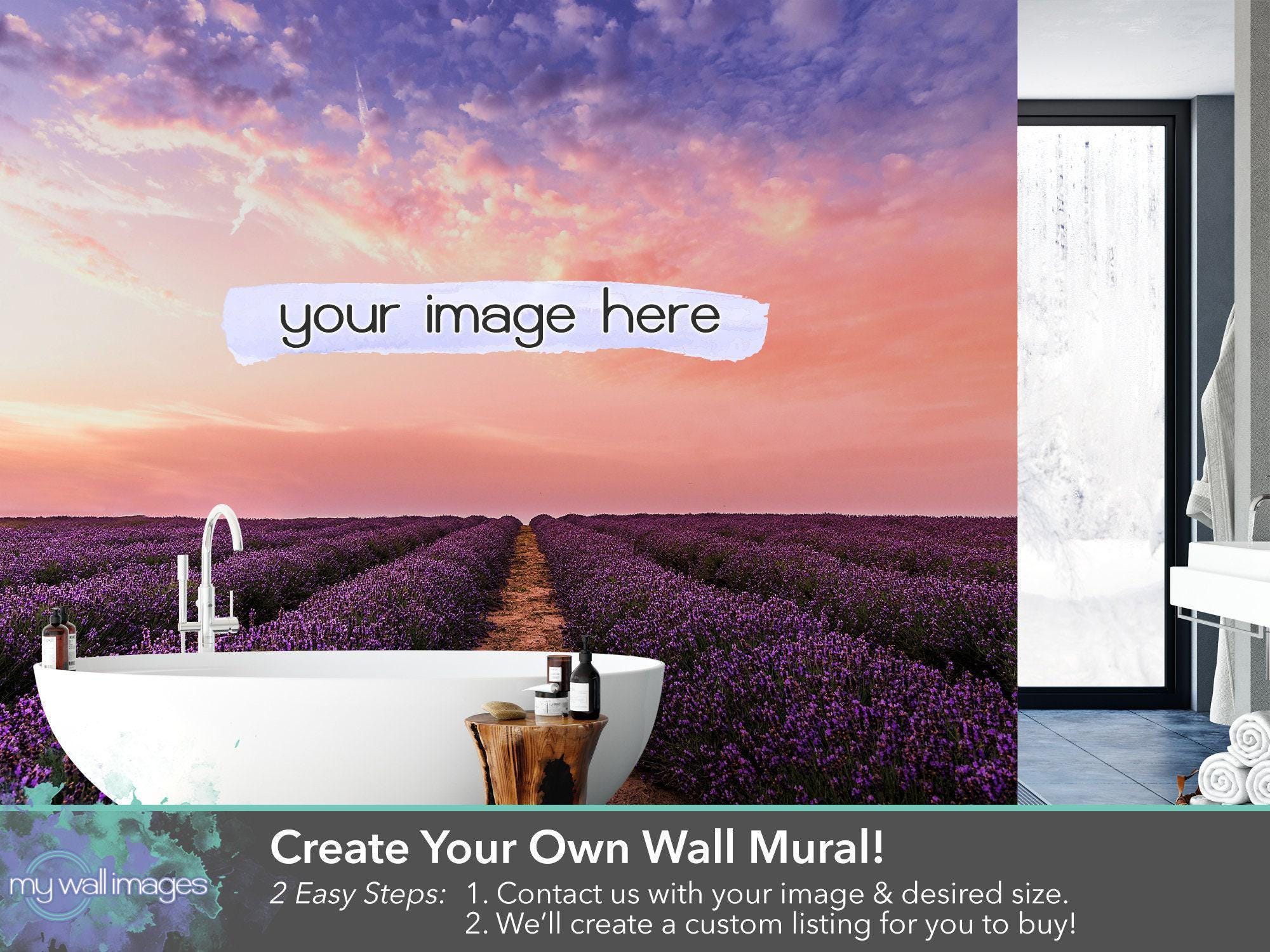 Custom Wallpaper, Custom Mural, Removable Wallpaper, Wall Art, Peel and Stick Wallpaper, Your Photo, Wall Mural, Room Decor, MWCustom