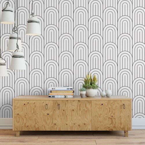 Geometric Black and White Pattern 