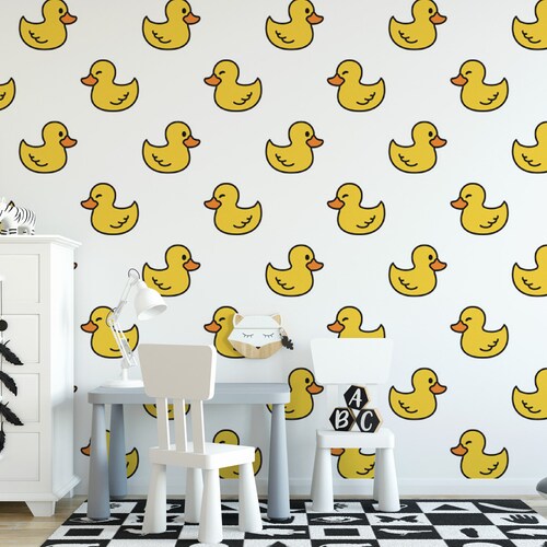Removable Wallpaper Vintage Duck Peel and Stick Birds Wall - Etsy
