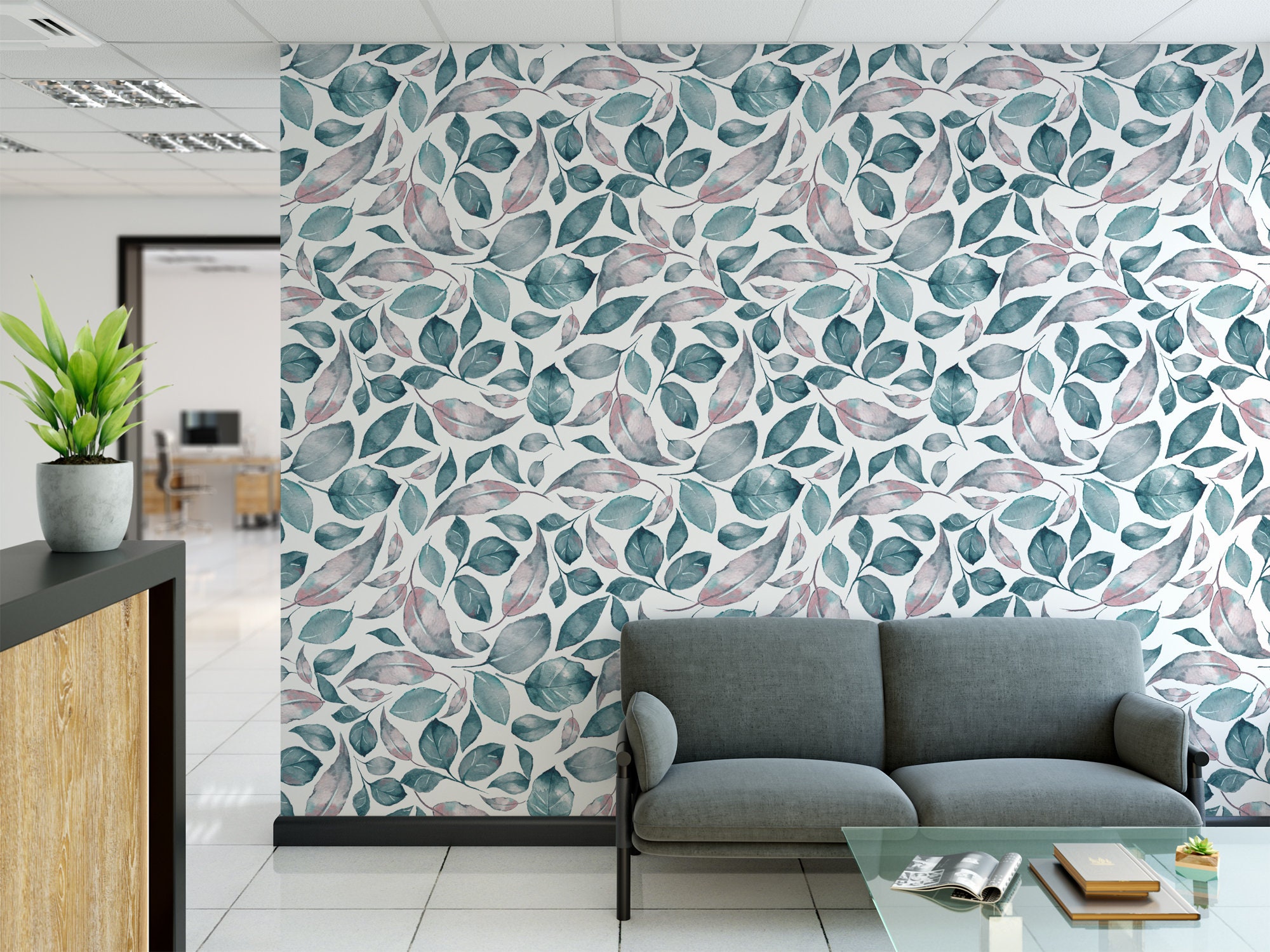 Home Décor Retro Floral Wall mural Peel and stick Self adhesive