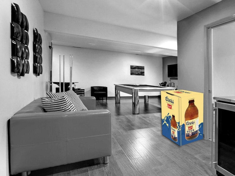 Fridge Wrap Vinyl Sticker Mountain Coors Banquet Golden Hill