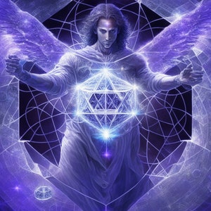Instant Download Archangel Metatron Digital Print - Instant Download - Angelic Wall Art - Spiritual Decor - Printable Poster - Digital Art