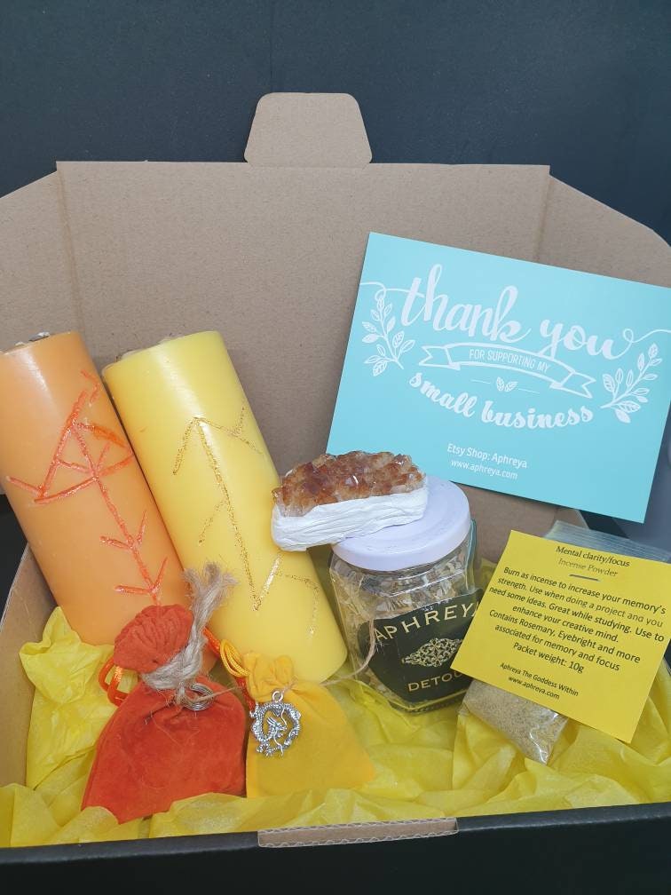 Success Mental Clarity Box Set Candles Mojo Bags Incense Etsy