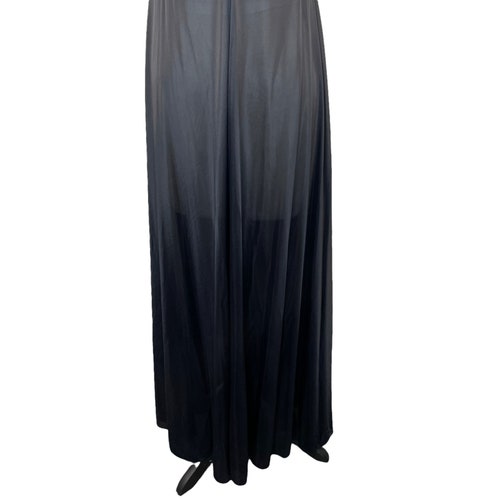 Olga Vintage shops 60s Size 36 Secret Hug Nightgown Black Lace Full Length Made in USA