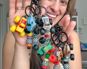 Monster Truck Keychain – Mini Diecast Car Bag Charm
