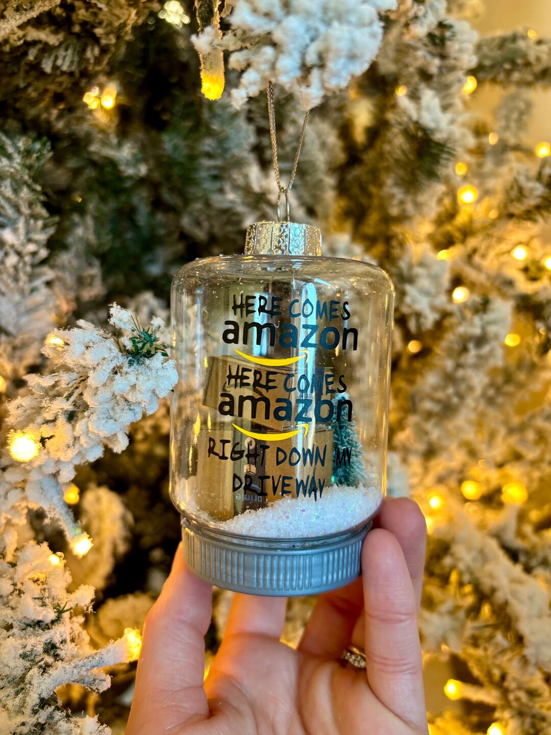 Amazon Box Ornament Jingle Bells Amazon Ornaments Mini Amazon Boxes Xmas Tree Ornament Ornaments