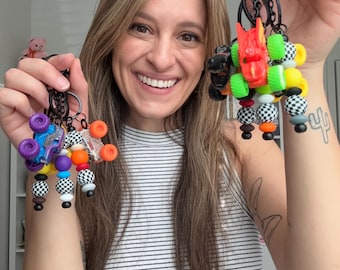 Monster Truck Keychain – Mini Diecast Car Bag Charm