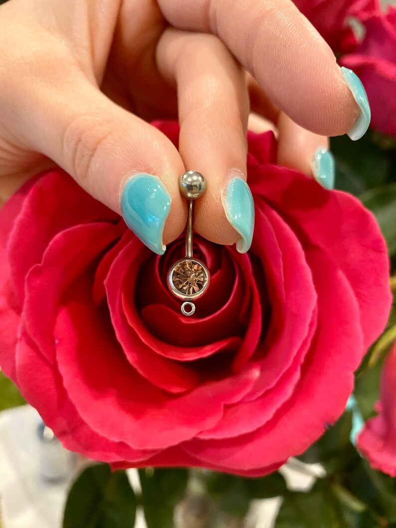 red heart Valentine\u2019s Day present purple pink surgical steel Valentine\u2019s Day heart belly button ring love is in the air