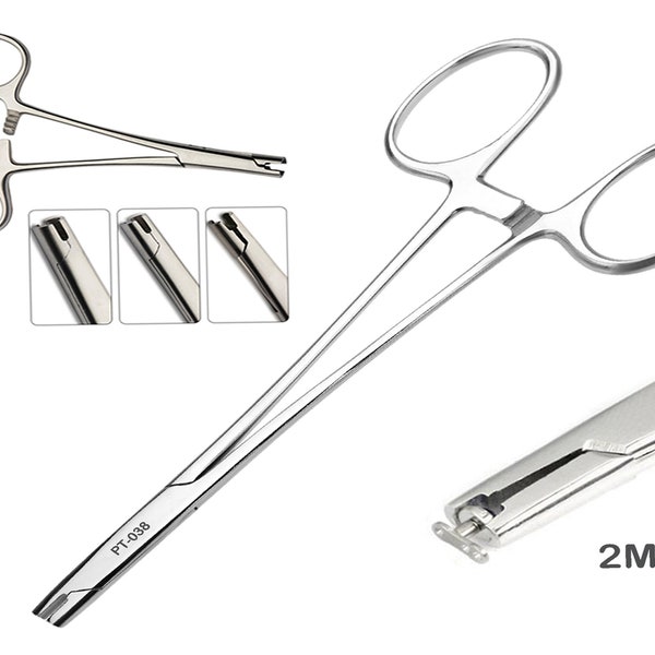 5 inch 2mm Jaw Micro Dermal Surface Anchor Top Holder Insertion Tool
