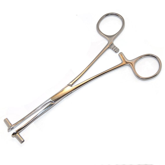 Dermal Body Piercing Kit - 2 Stainless Steel Forceps with 11