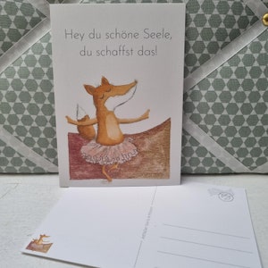 Carte postale "Beautiful Soul" édition limitée d'artiste avec inscription encourageante