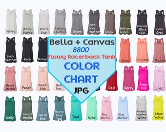 Bella Canvas 8800 Etsy