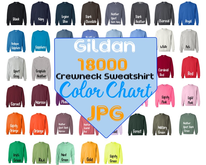 gildan dryblend size chart
