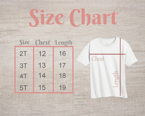 Fruit Of The Loom T Shirt Size Chart