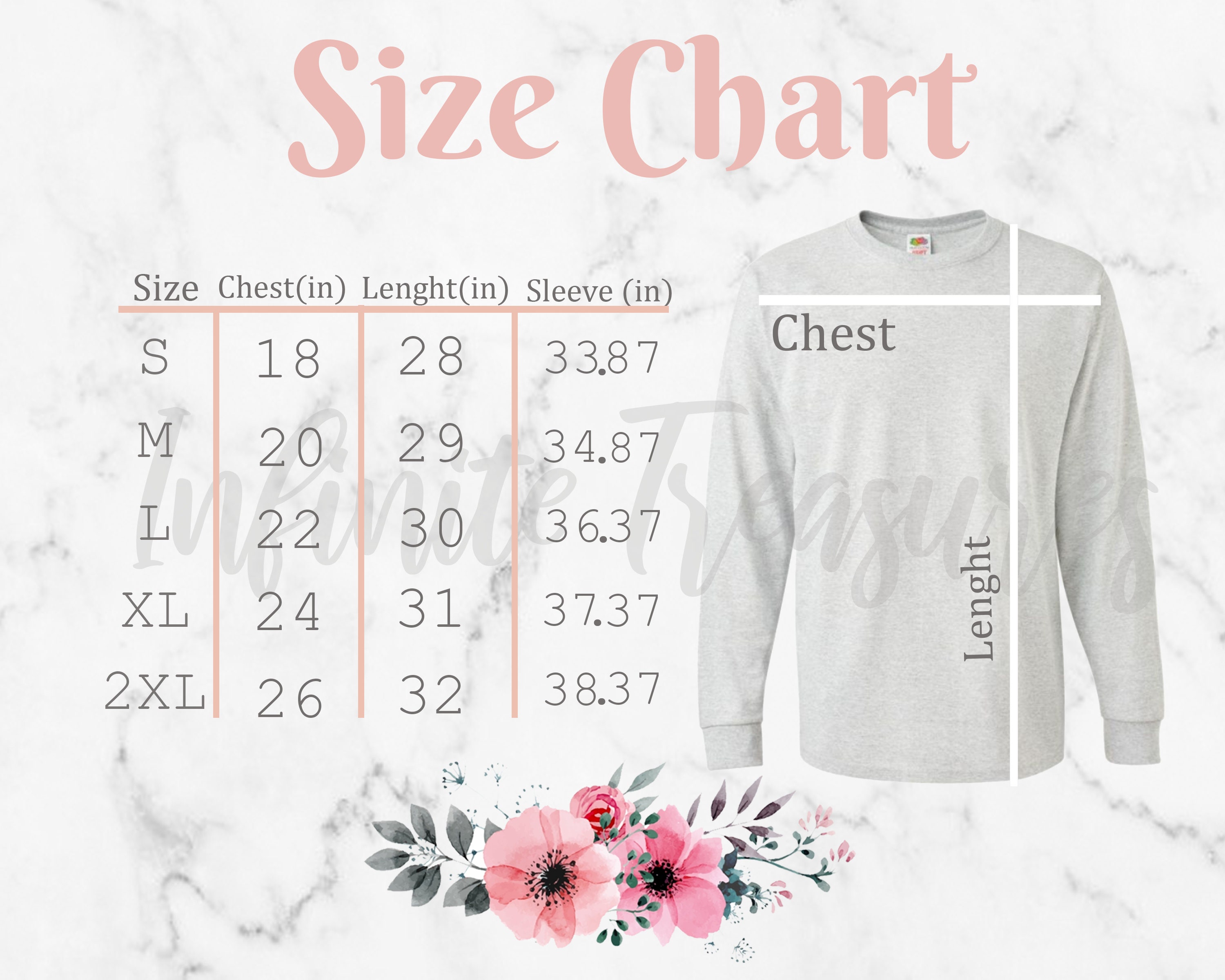 Fruit Of The Loom Measurements