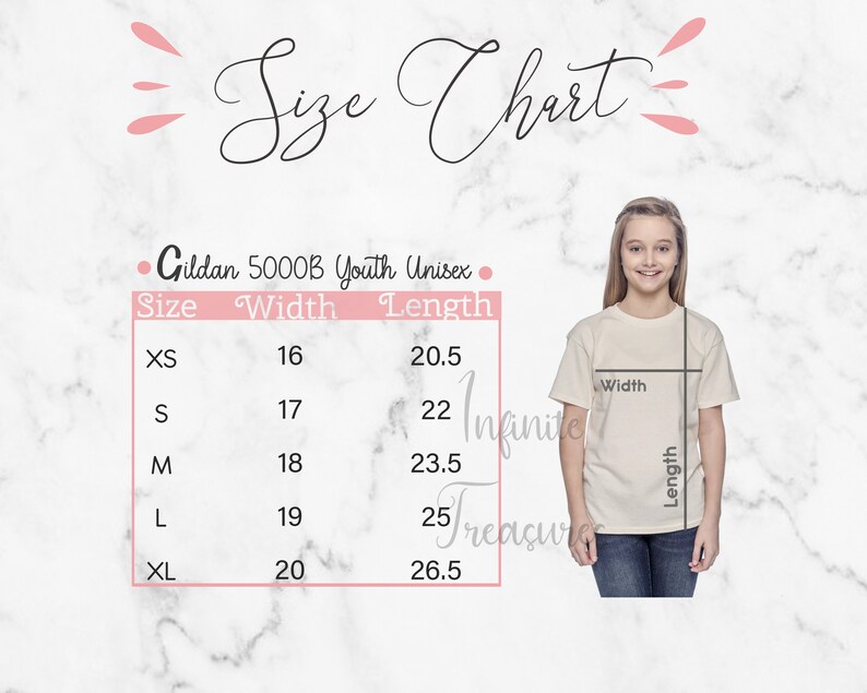 gildan child size chart