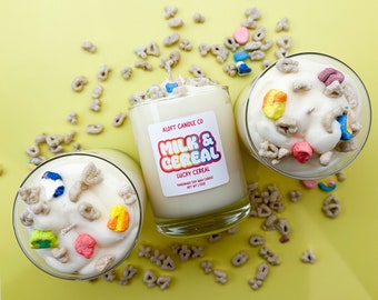 Milk & Cereal Lucky Cereal Handmade Soy Candle 12oz