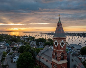 Marblehead Light Massachusetts at sunrise Fine Art, Metal, Acrylic Wall Decor