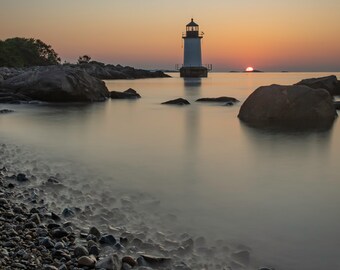 Winter Island Light in Salem MA. fine art, metal, acrylic for home and office