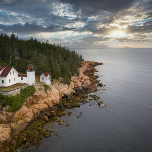 Bass Harbor Light Acadia National Park Maine Fine Art, Metal, Acrylic Wall Decor