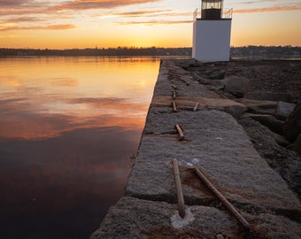 Derby Wharf Light in Salem MA. fine art, metal, acrylic for home and office