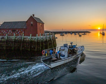 Goin' Fishing Rockport, MA. fine art, metal, acrylic for home and office