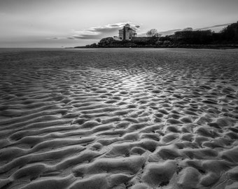 Beautiful Good Harbor Beach Gloucester, MA sunrise wall art decor print, metal acrylic fine art