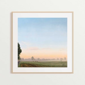 Fine Art Print of Original Oil Painting, Kentucky Horse Farm Landscape, Equine, Kentucky Dreaming, Stephanie Hilen