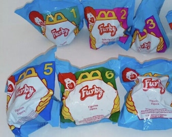 McDonalds Furby Happy Meal Toys #1, 2, 3, & 6