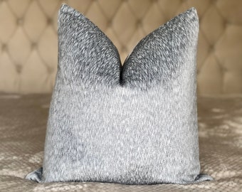 Luxury silver white velvet cushion covers - handmade - Designer fabric- Made to Measure