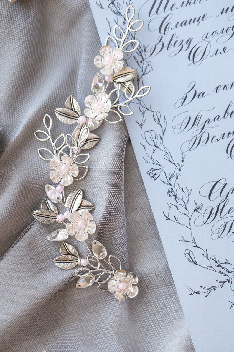 Wedding Hair Accessory Wedding Headpiece Metal Bridal Hair Piece Silver Bridal Silver Hair Comb Wedding Hair Vine Bridal Hair Jewelry