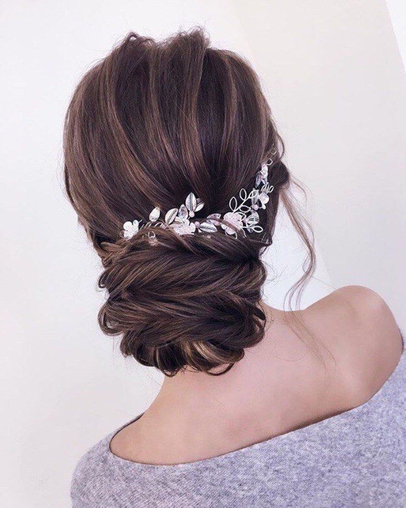 Wedding Hair Accessory Wedding Headpiece Metal Bridal Hair Piece Silver Bridal Silver Hair Comb Wedding Hair Vine Bridal Hair Jewelry