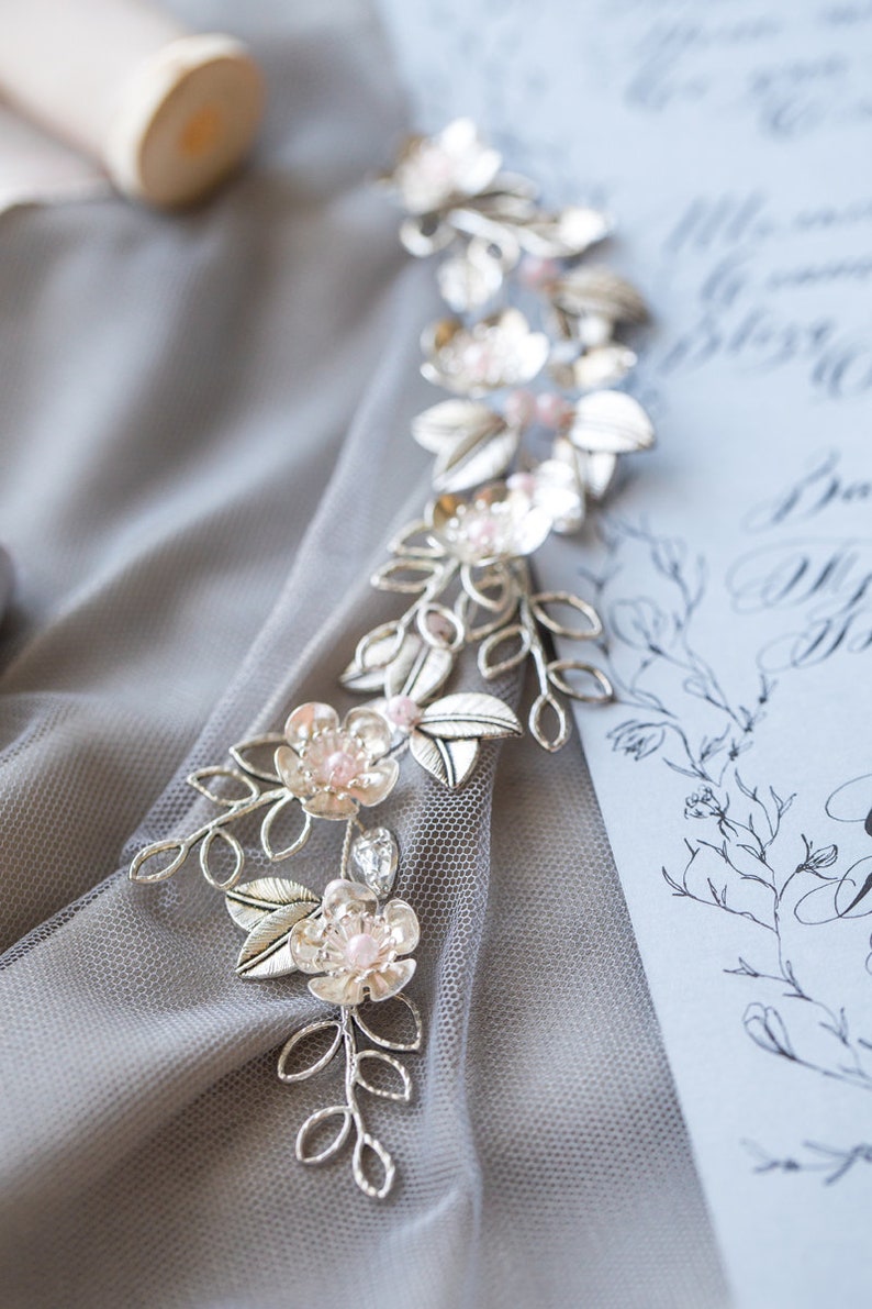 Wedding Hair Accessory Wedding Headpiece Metal Bridal Hair Piece Silver Bridal Silver Hair Comb Wedding Hair Vine Bridal Hair Jewelry
