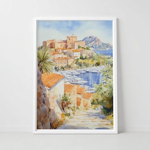Calvi Corsica Print: Mediterranean Coastal France Wall Art