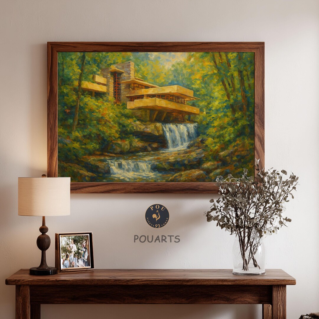 Fallingwater Art Print: Frank Lloyd Wright Architecture, Modern ...
