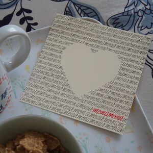 Carte de Saint Valentin - idée cadeau Saint Valentin - carte de fiançailles - carte romantique